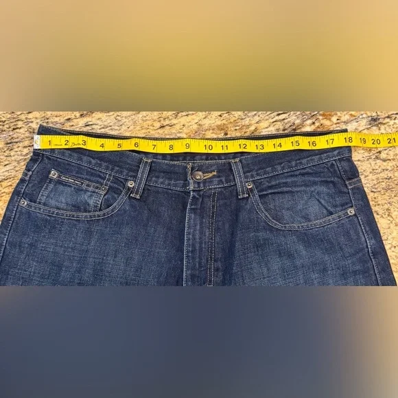 Calvin Klein Jeans Men’s Size 34x32 Denim Blue Jeans Relaxed Straight Leg - Picture 7 of 9